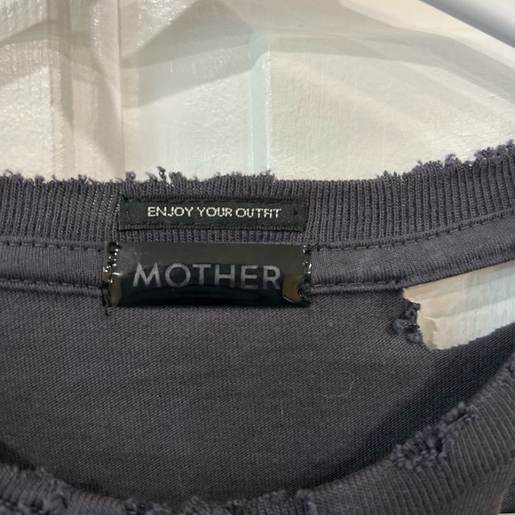 MOTHER WAS A PUNK Black Goth Grunge Distressed Tee by Mother the Rowdy 8671-865 - Picture 2 of 7